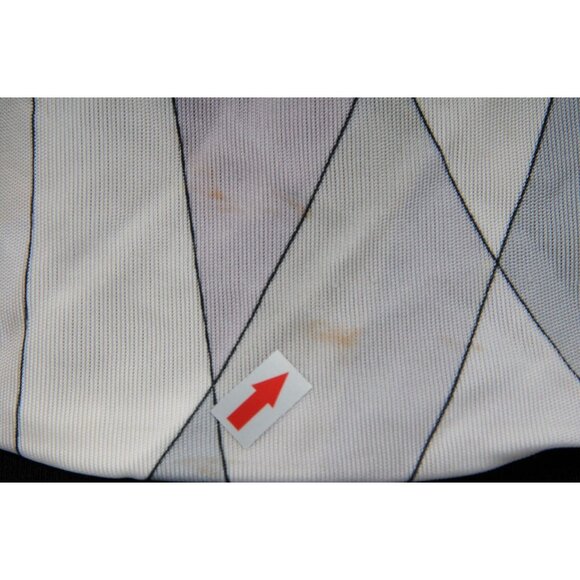 Emilio Pucci Print Long Sleeve Top IT 40 Medium Gray White Viscose Belted Blouse - Picture 15 of 16